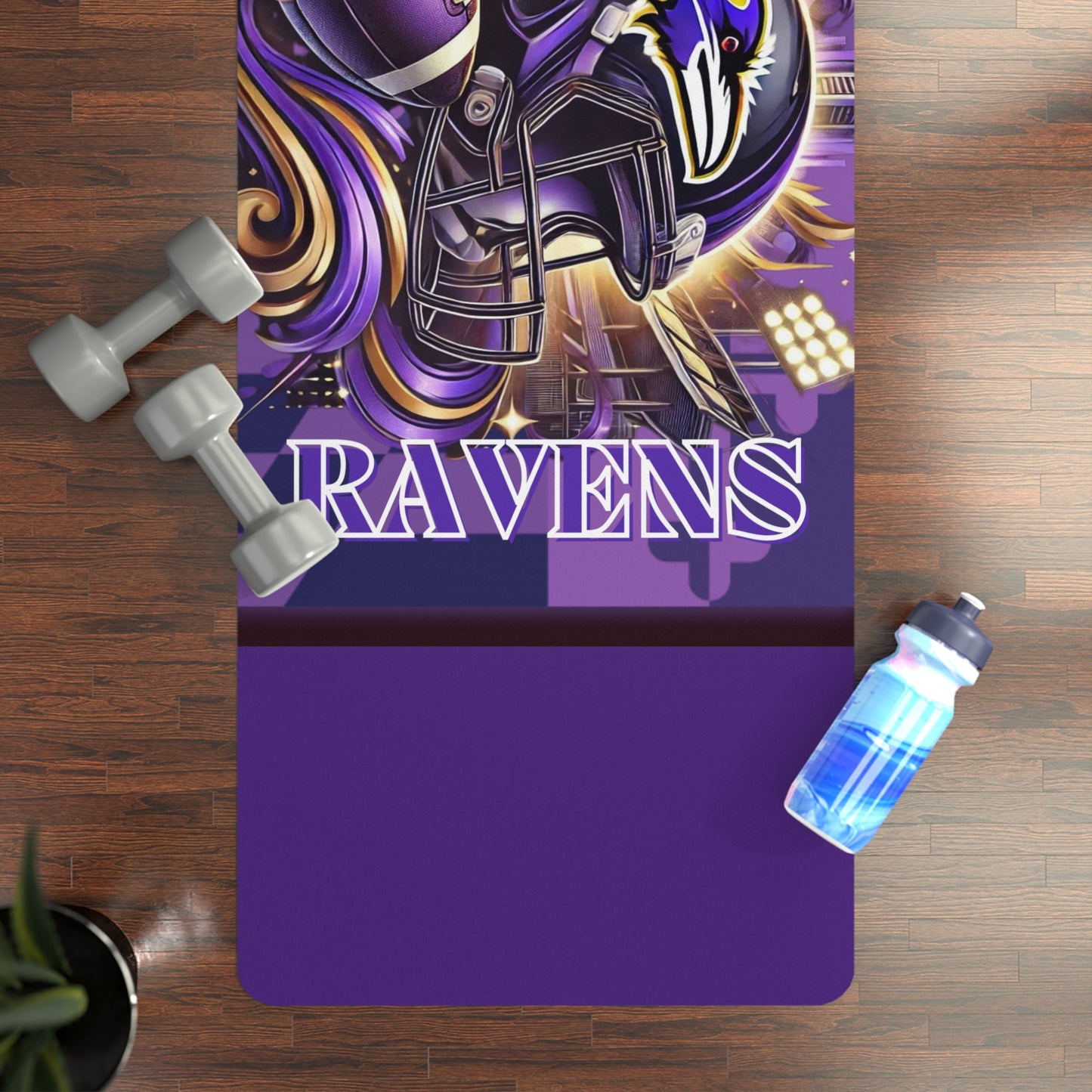Rubber Yoga Mat- Purple Pride
