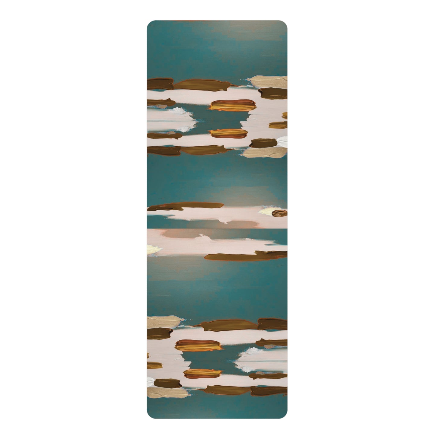 Rubber Yoga Mat- Painted Accents