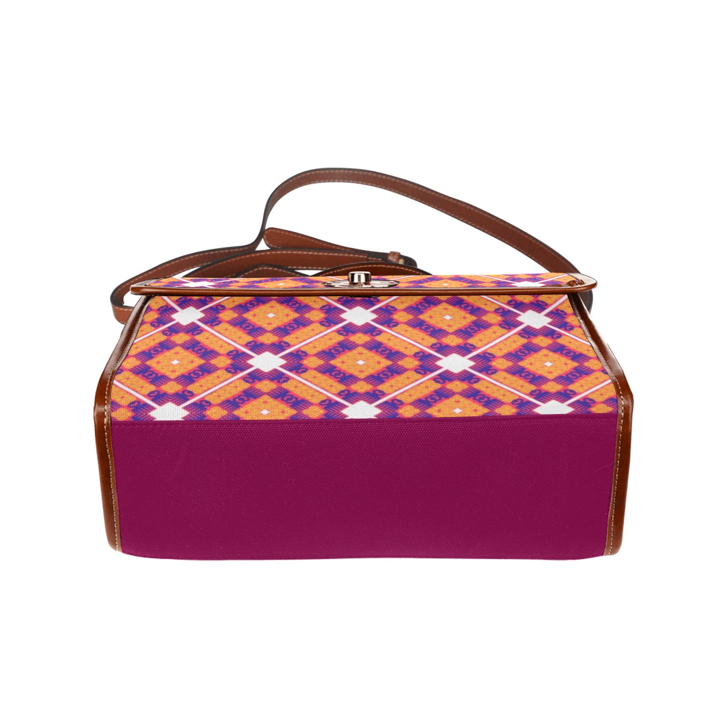 Power and Beauty handbag Waterproof Canvas Bag-Brown (All Over Print) (Model 1641)